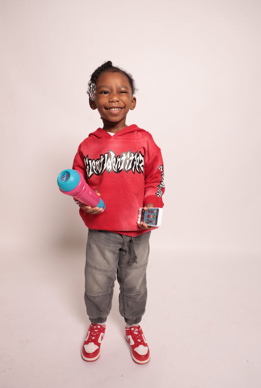 KIDS RED HEARTBREAK HAVOC HOODIE