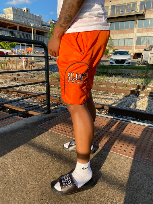 SS25 ORANGE NYLON SHORTS