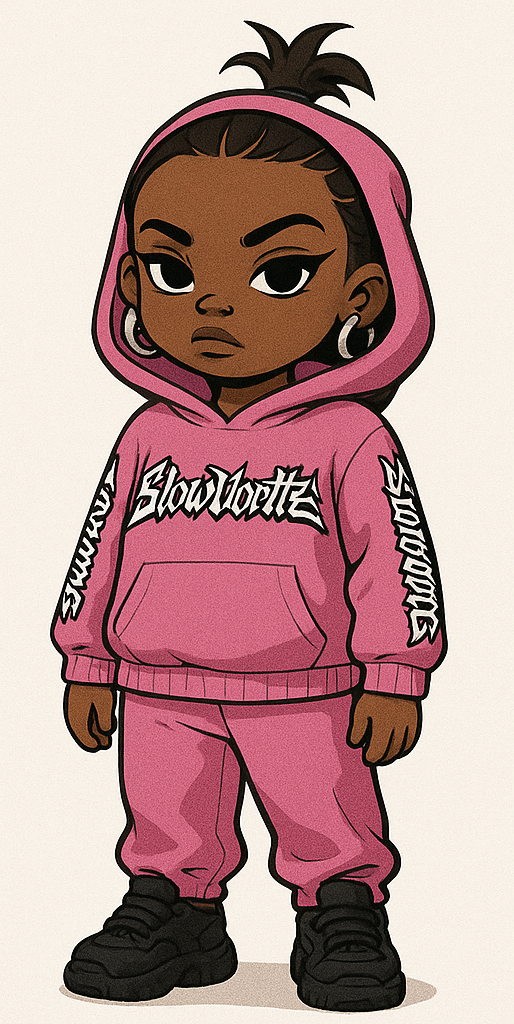 KIDS PINK HEARTBREAK HAVOC HOODIE