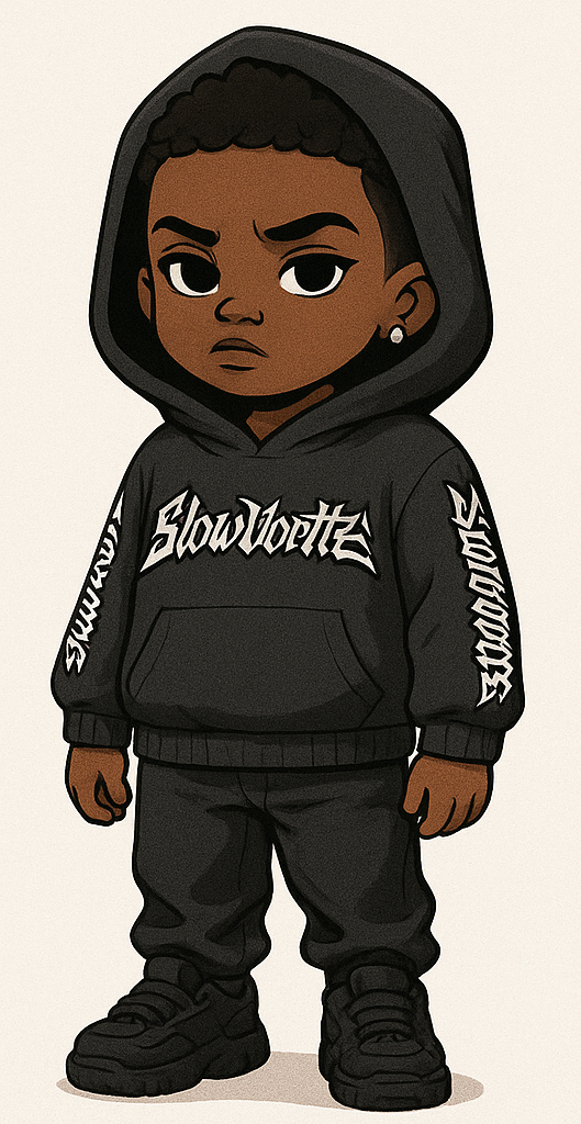 KIDS BLACK HEARTBREAK HAVOC HOODIE