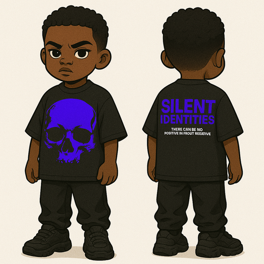 KIDS BLACK SKULLY TEE