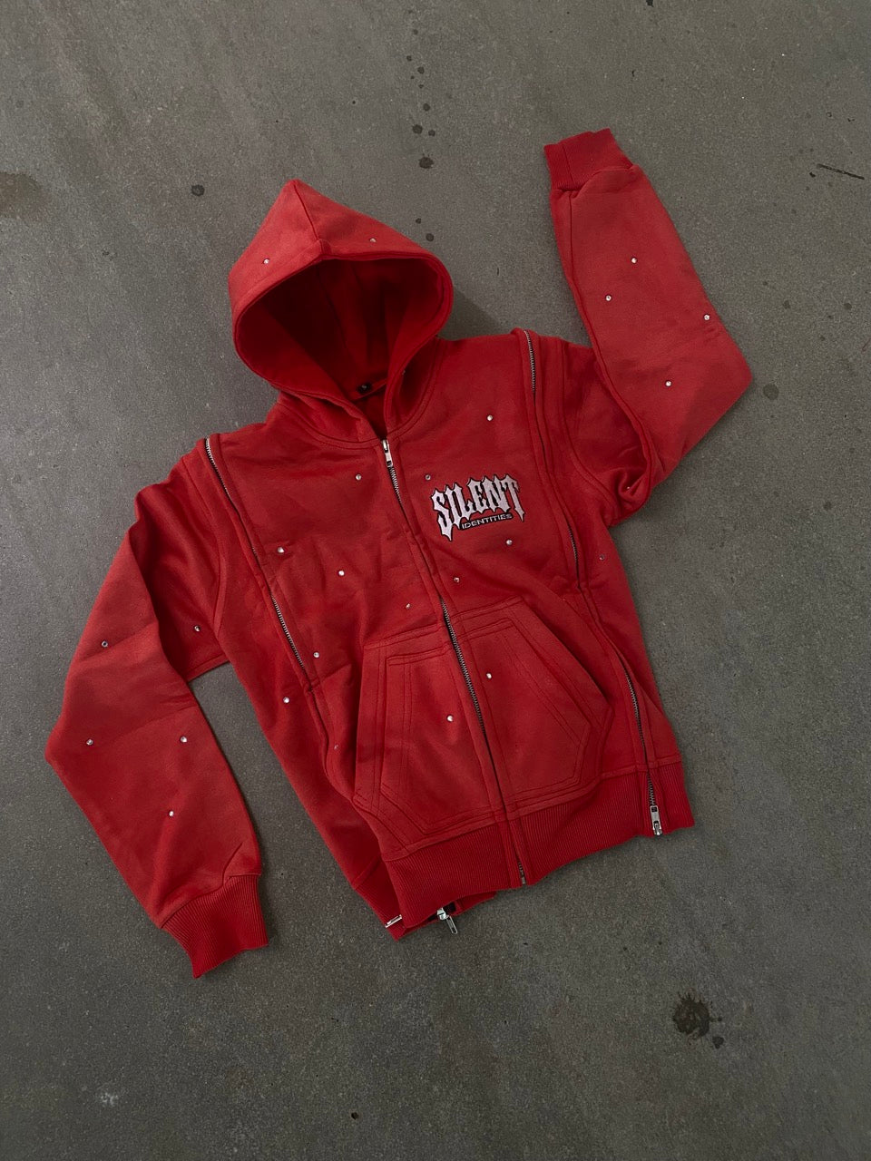 RED "INCOGNITO" JACKET