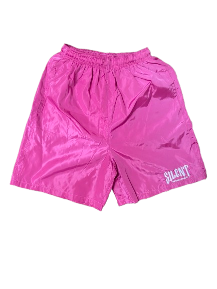 SS25 PINK WINDBREAKER SHORTS