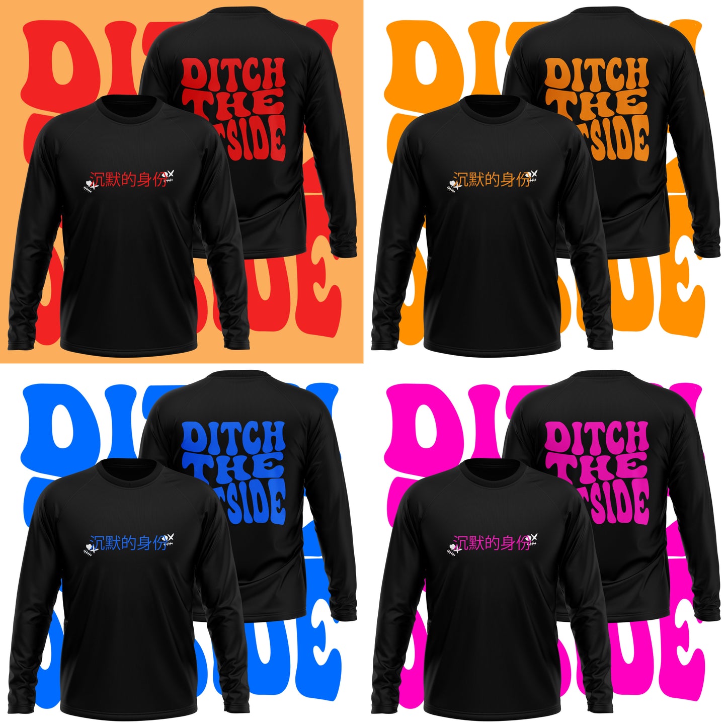 BLACK DITCH THE OUTSIDE LONG SLEEVE TEE