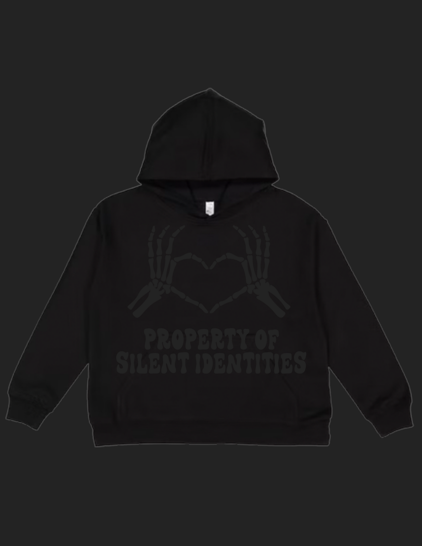 BLACKED OUT PROPERTY OF SILENT IDENTITIES HOODIE