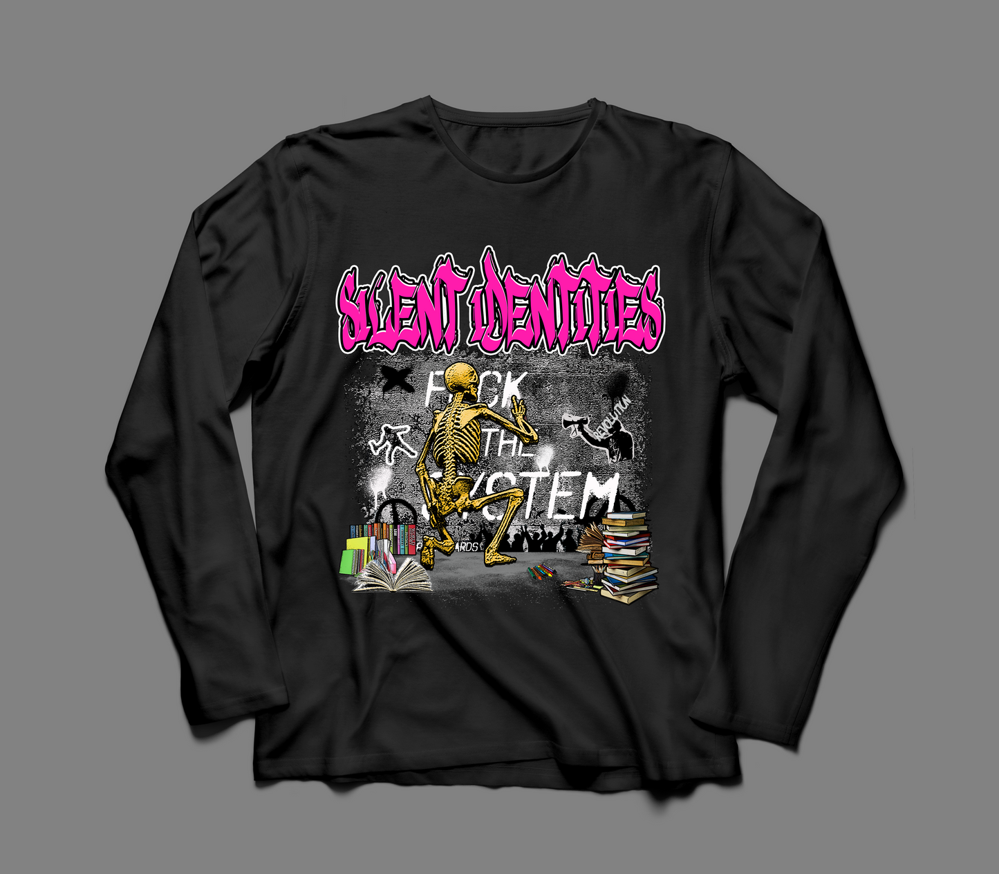 "F*CK THE SYSTEM" LONG SLEEVE TEE