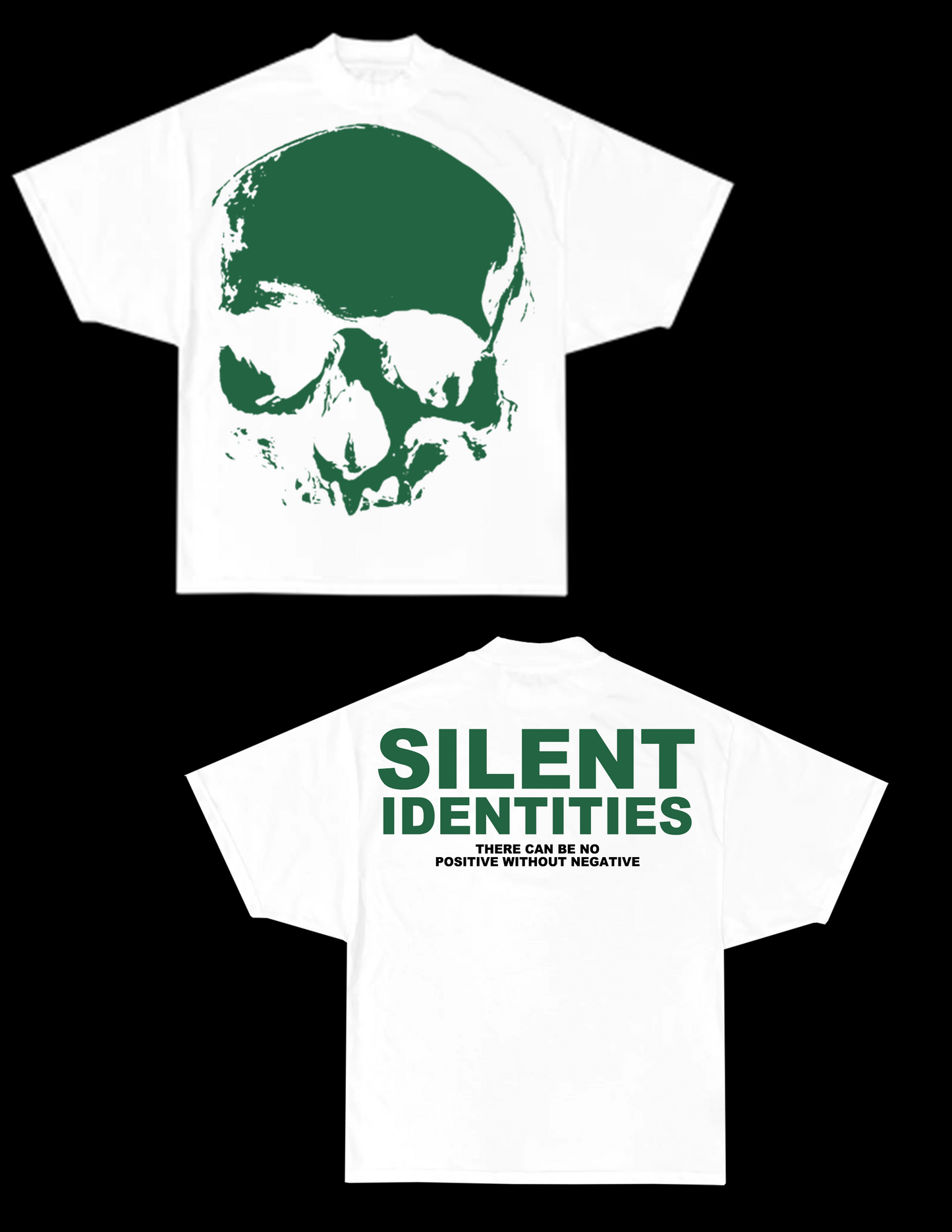 WHITE SKULLY TEE