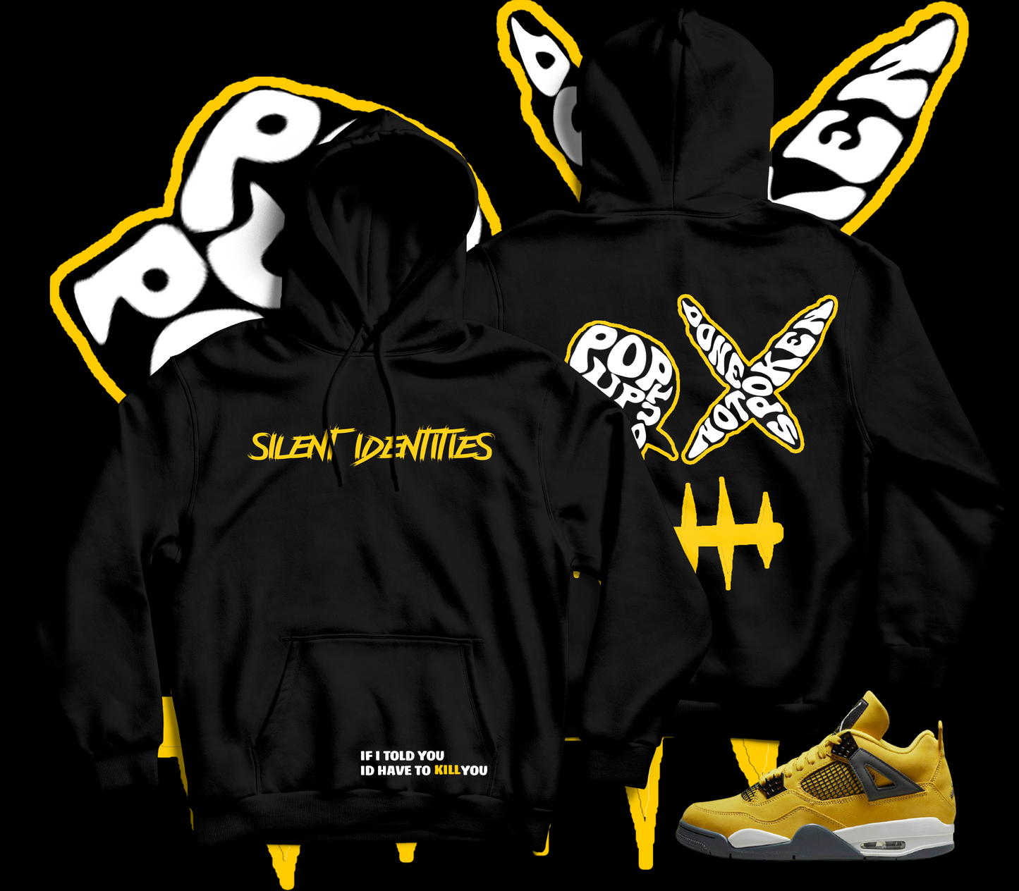 BLACK SPECIALTY "SILENCE KILLS" HOODIE