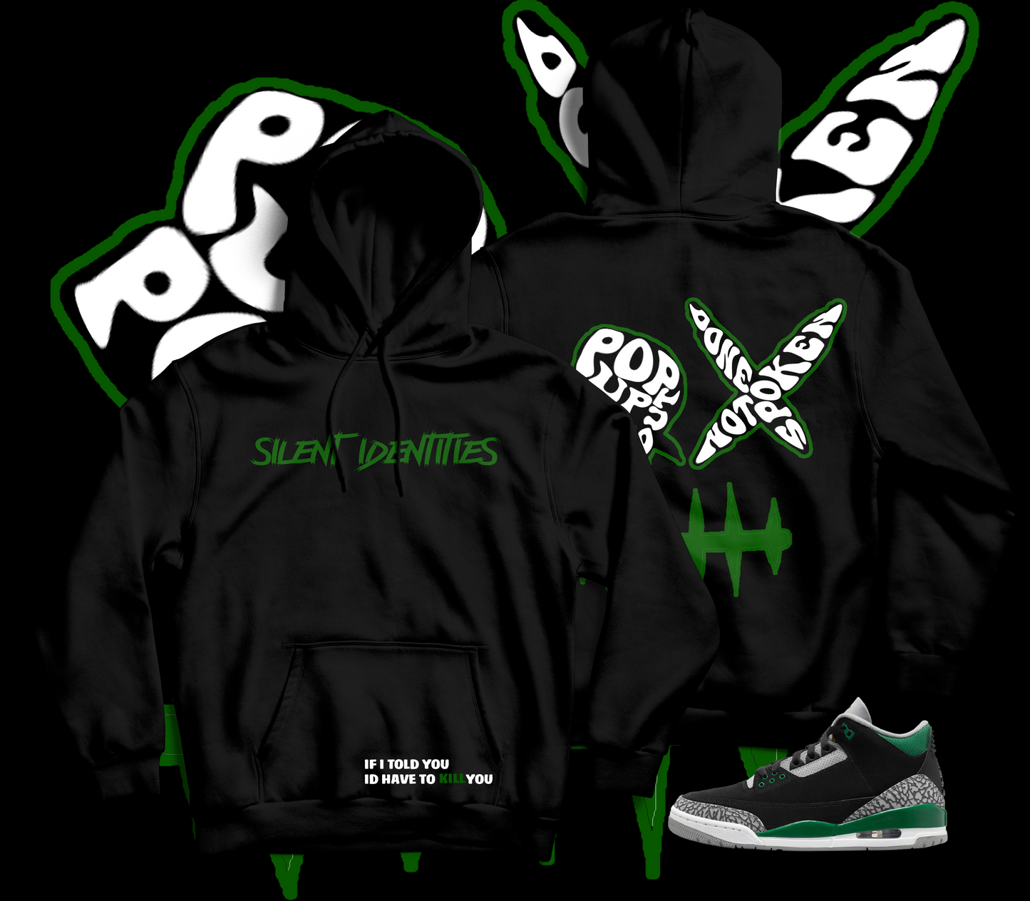 BLACK SPECIALTY "SILENCE KILLS" HOODIE