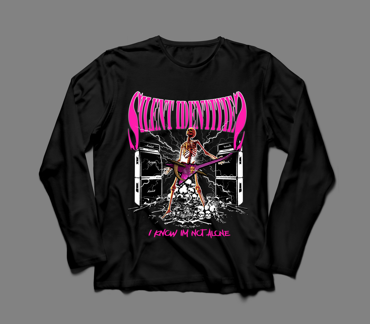 "NEVER ALONE" LONG SLEEVE TEE
