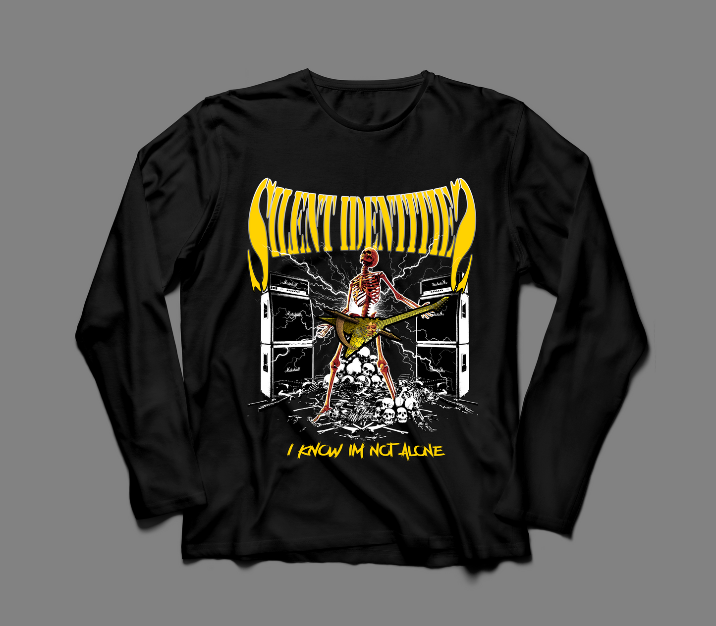 "NEVER ALONE" LONG SLEEVE TEE