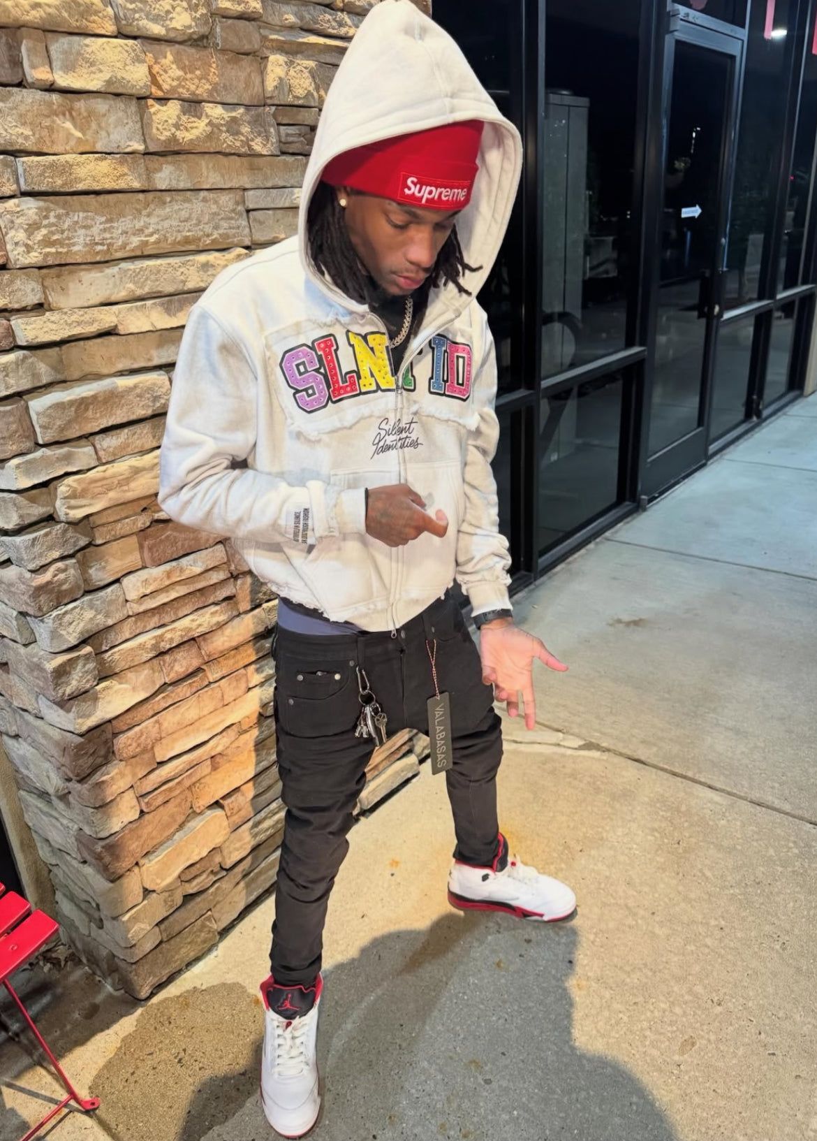 WHITE “NUFF SAID” JACKET