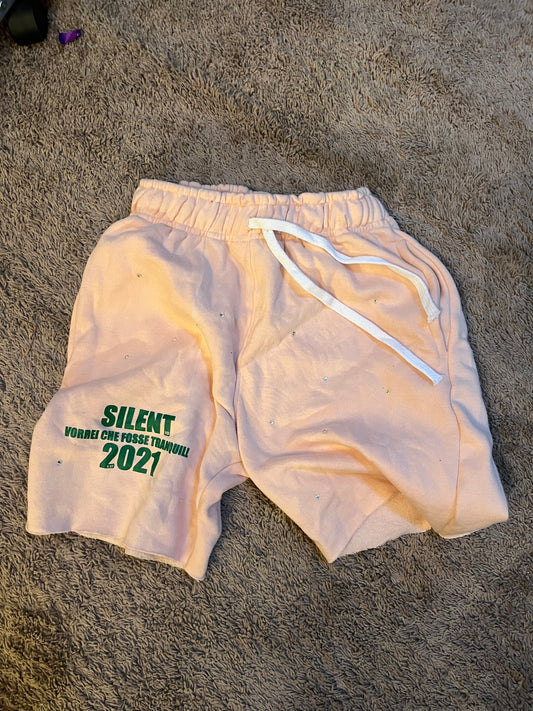 CREAM/PEACH “LIGHT SHOW” SHORTS