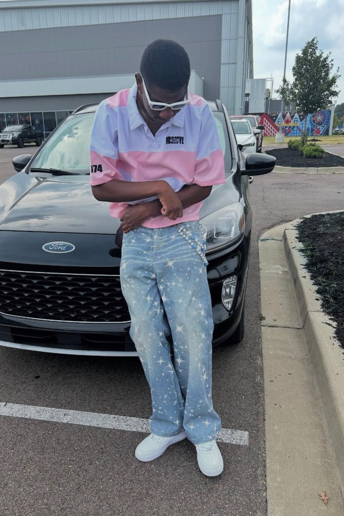 BABY PINK "BOX BADGE" POLO