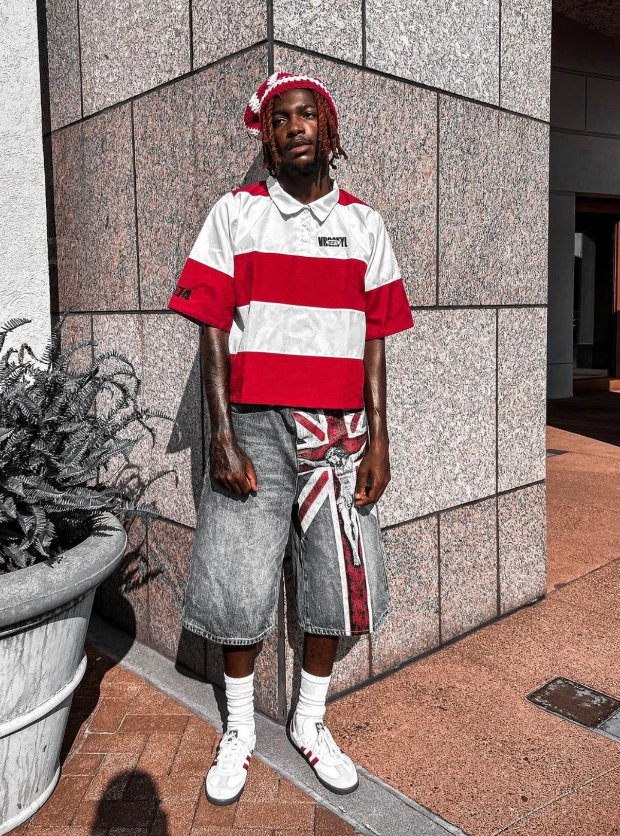 RED "BOX BADGE" POLO