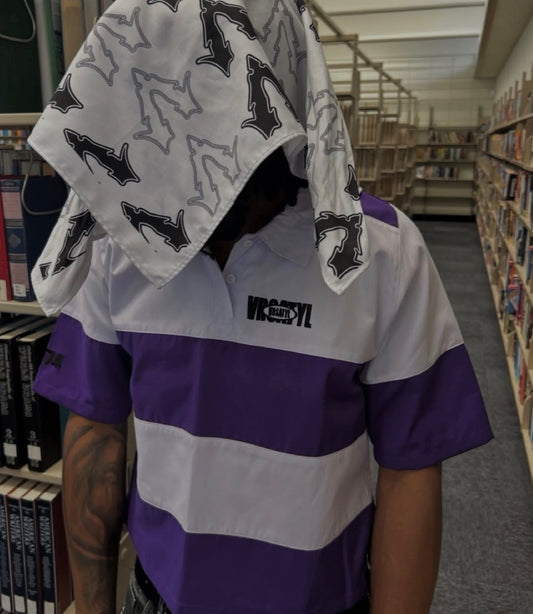 PURPLE "BOX BADGE" POLO
