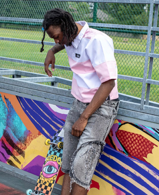 BABY PINK "BOX BADGE" POLO