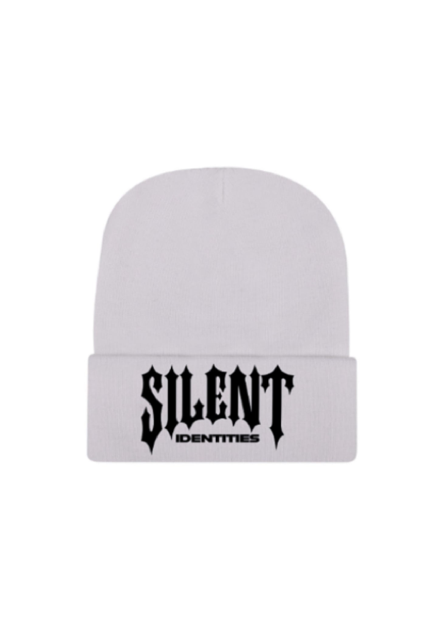 WHITE SNAP REED BEANIE