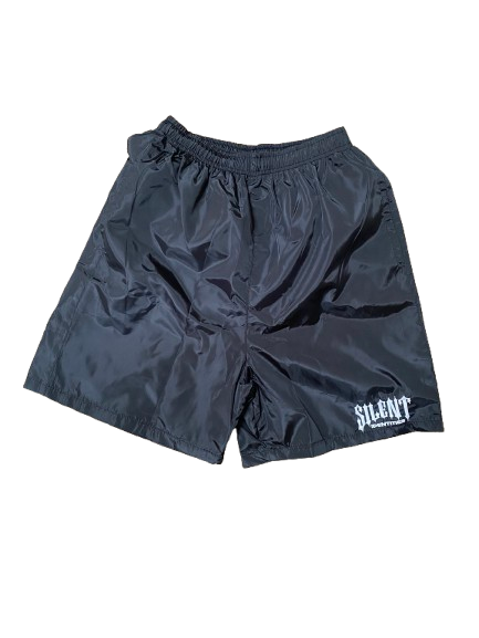 SS25 BLACK WINDBREAKER SHORTS