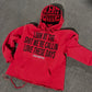 RED "WHAT'S LOVE¿" HOODIE