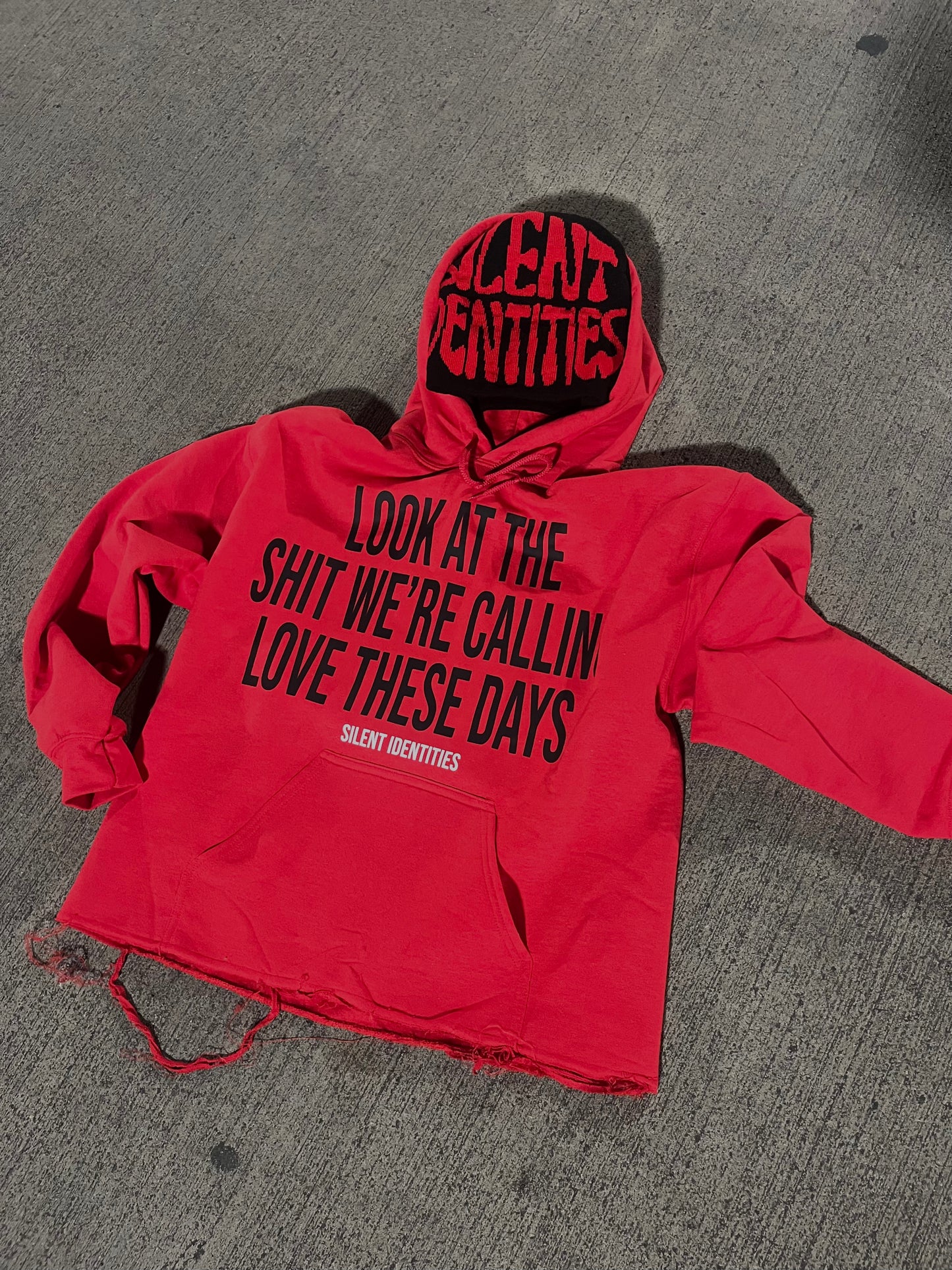 RED "WHAT'S LOVE¿" HOODIE