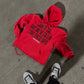 RED "WHAT'S LOVE¿" HOODIE