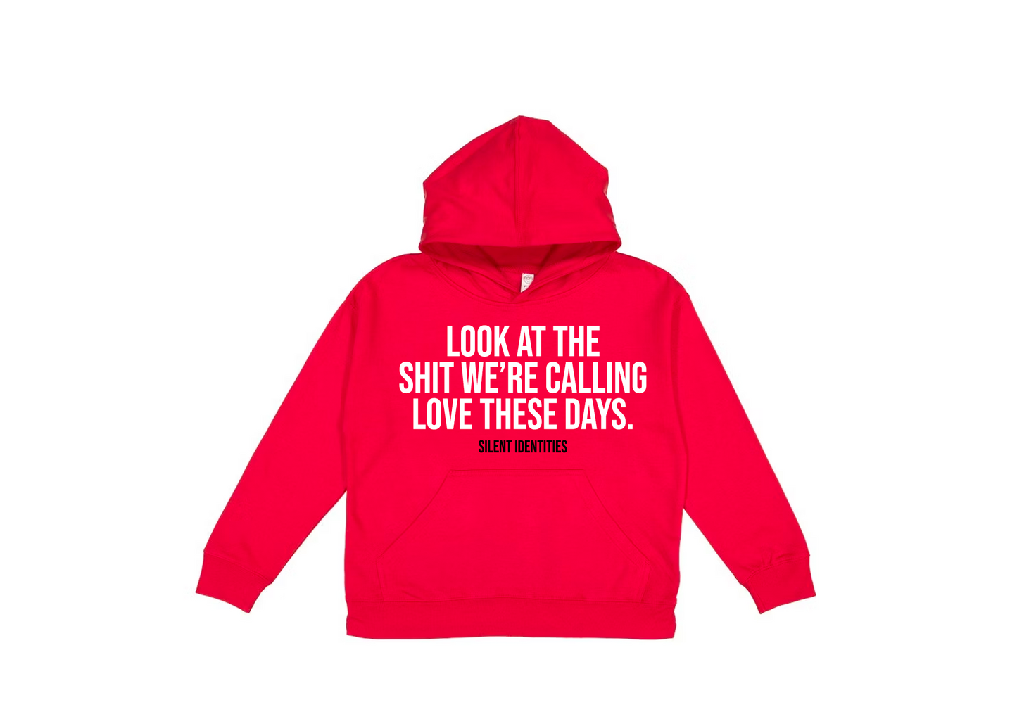 RED "WHAT'S LOVE¿" HOODIE