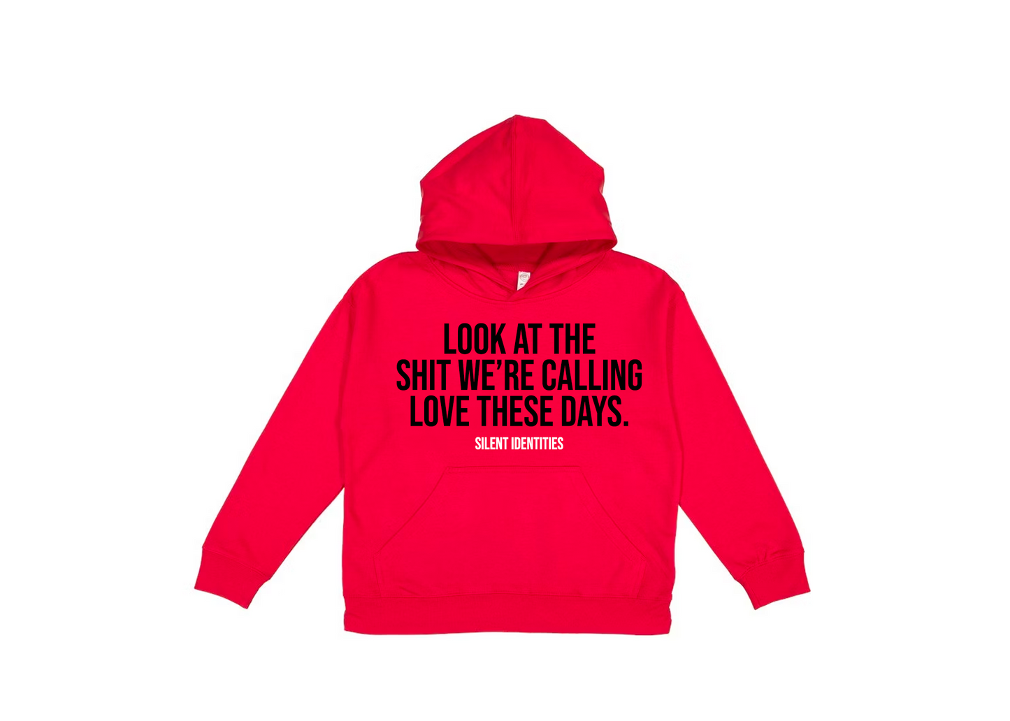 RED "WHAT'S LOVE¿" HOODIE