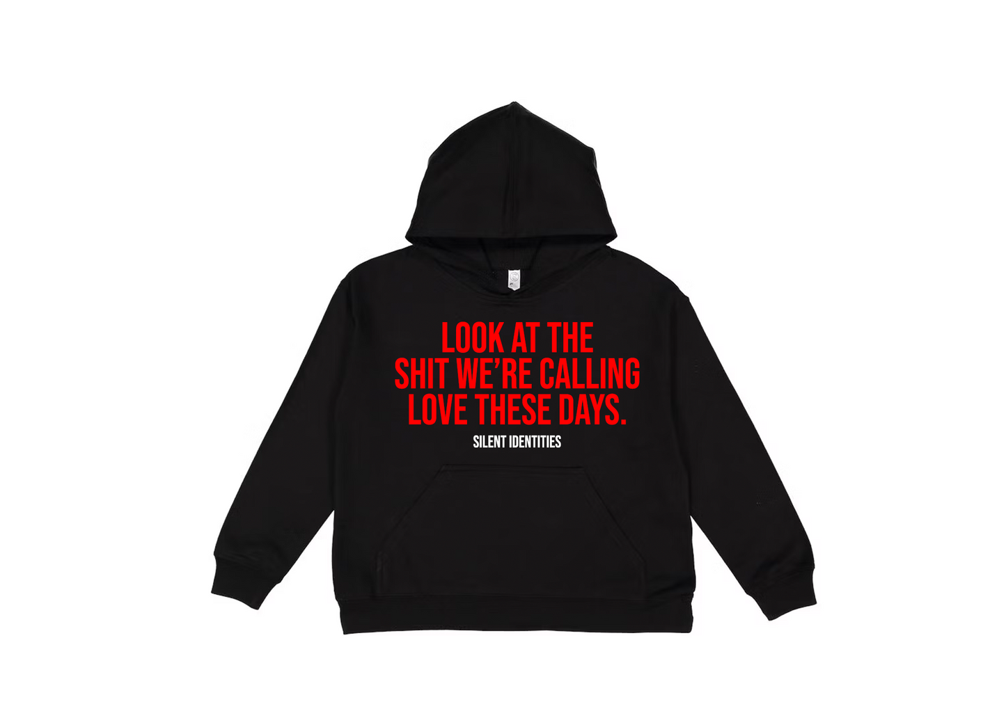 RED "WHAT'S LOVE¿" HOODIE