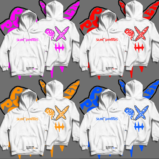 WHITE "SILENCE KILLS" HOODIE