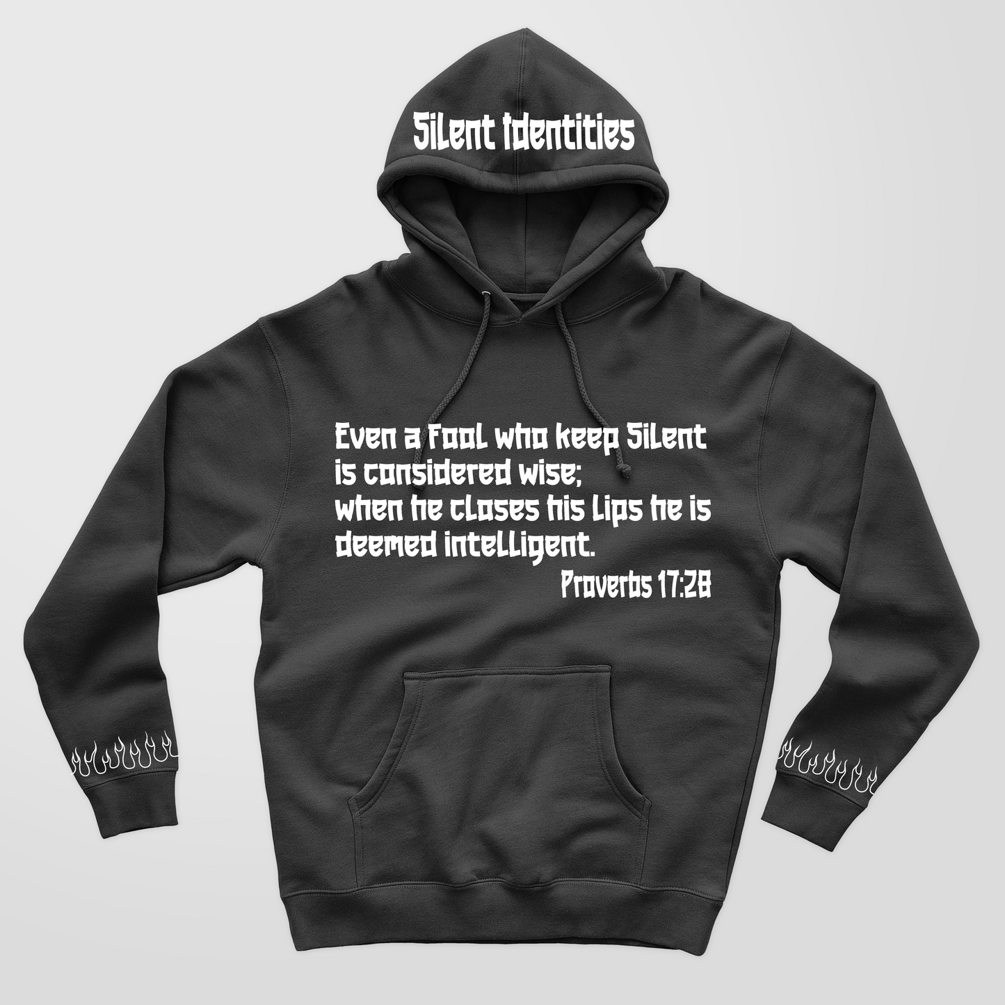 SILENCE IS INTELLIGENCE HOODIE