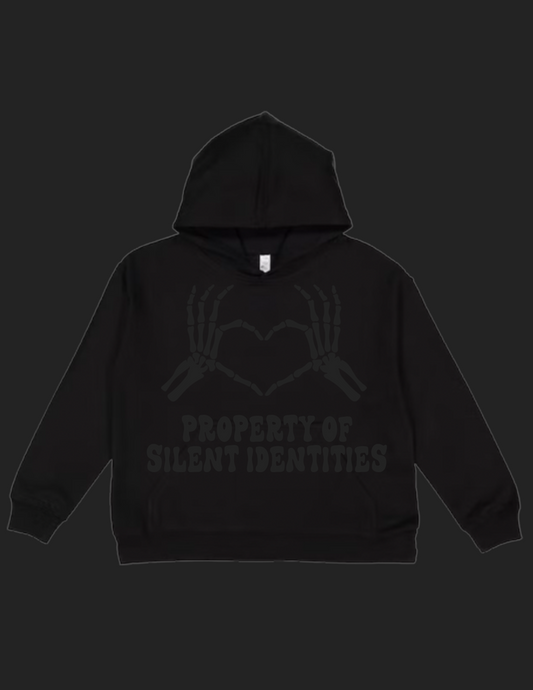 BLACKED OUT PROPERTY OF SILENT IDENTITIES HOODIE