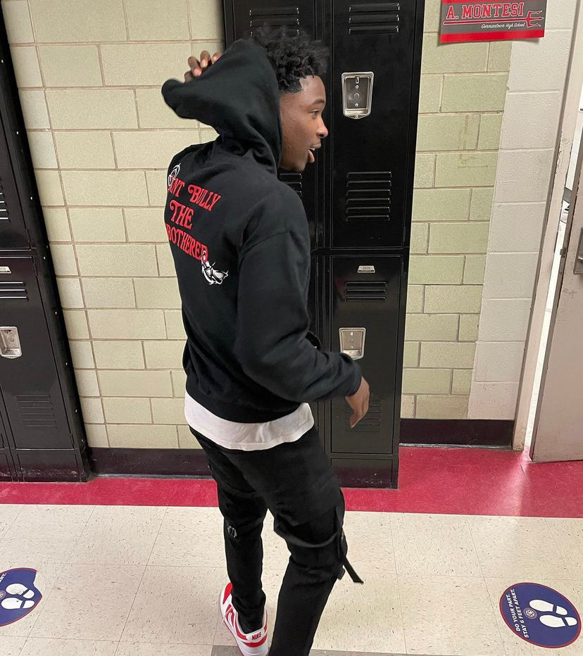 BLACK "UNBOTHERED" HOODIE