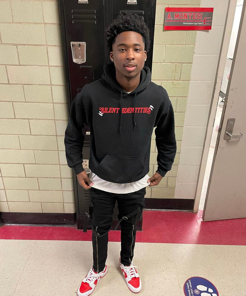 BLACK "UNBOTHERED" HOODIE