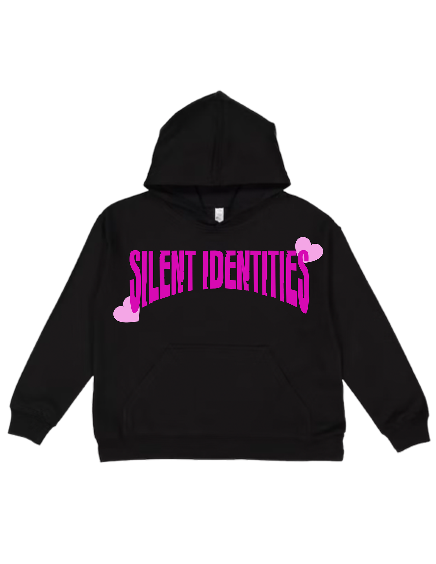 BLACK SILENT RETRO HOODIE