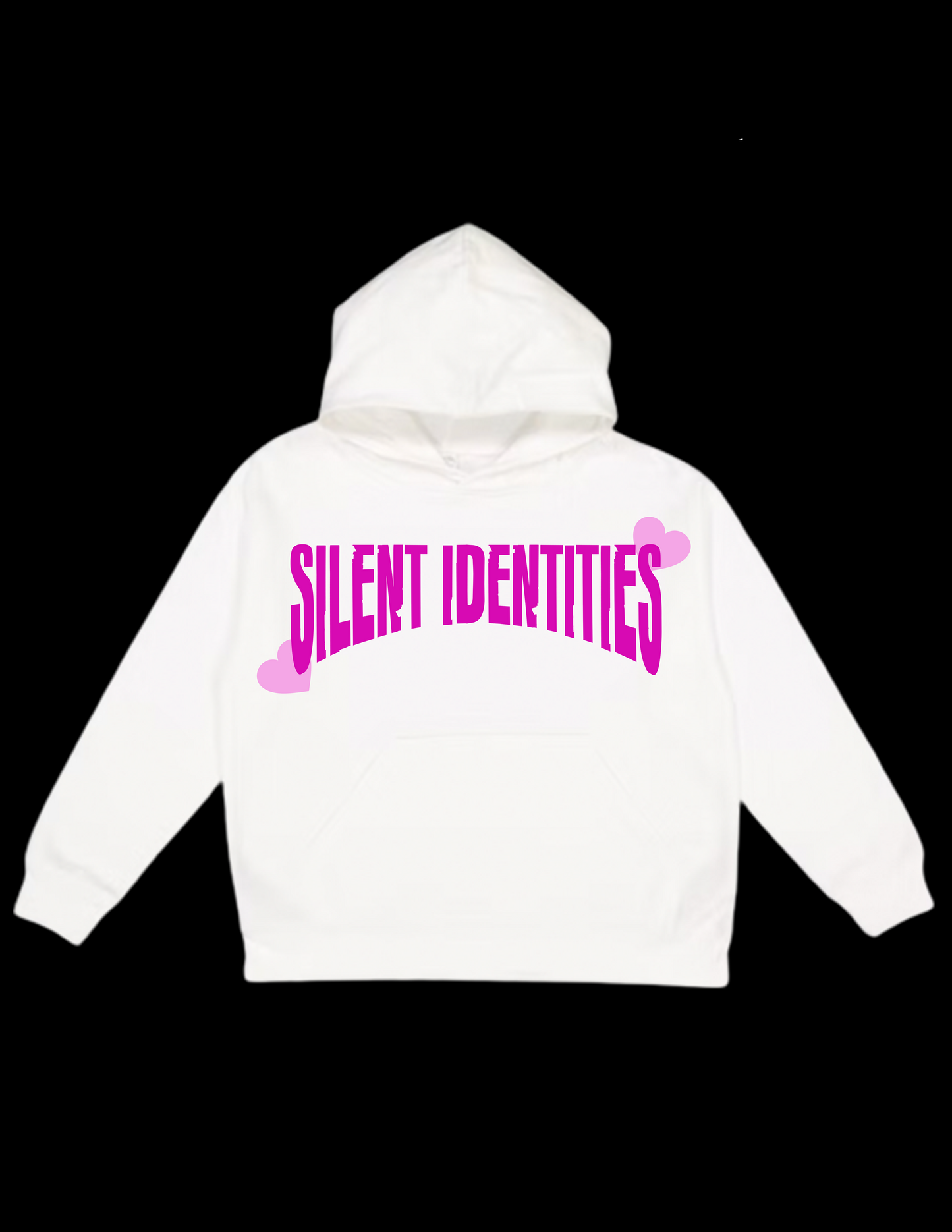 WHITE SILENT RETRO HOODIE