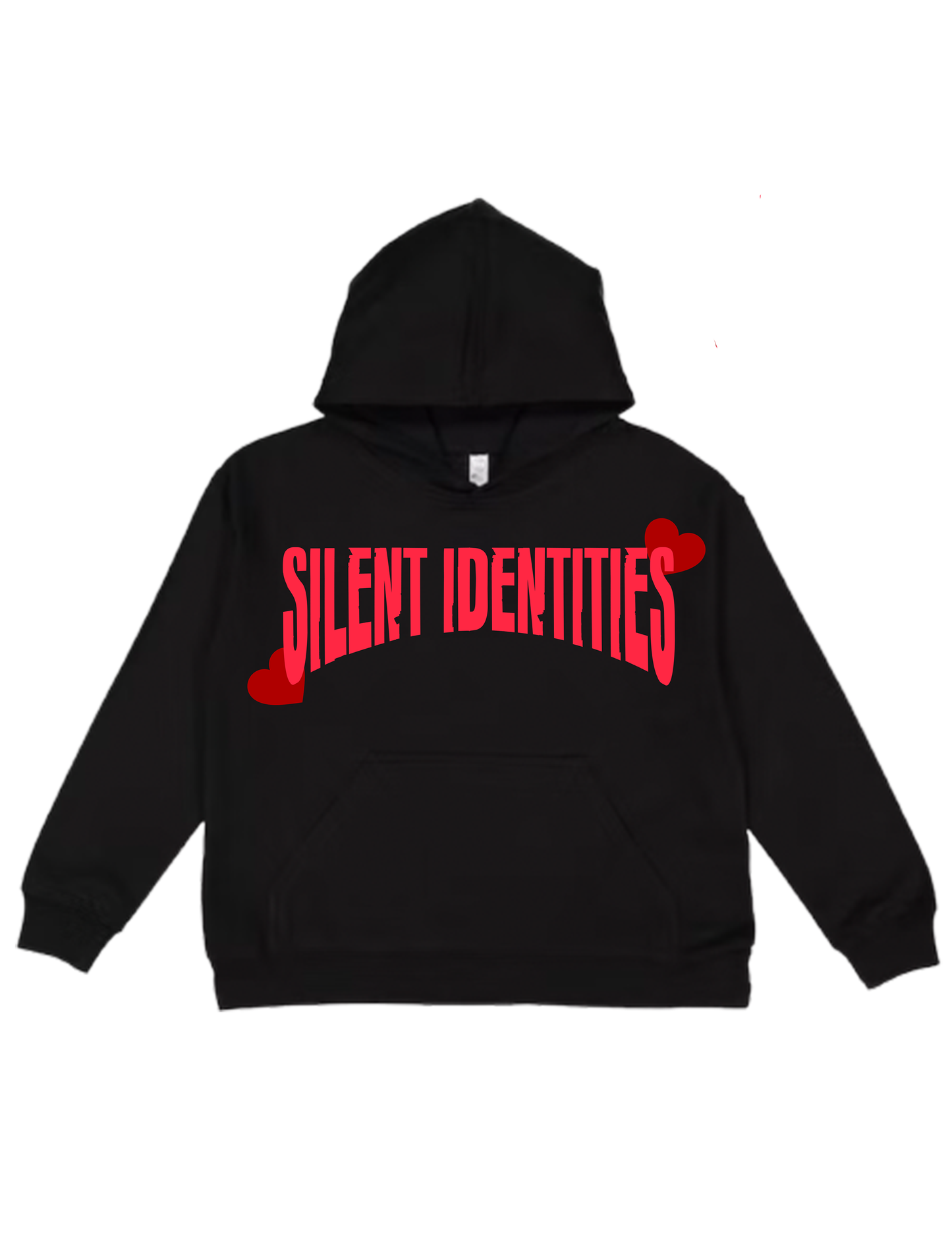 BLACK SILENT RETRO HOODIE