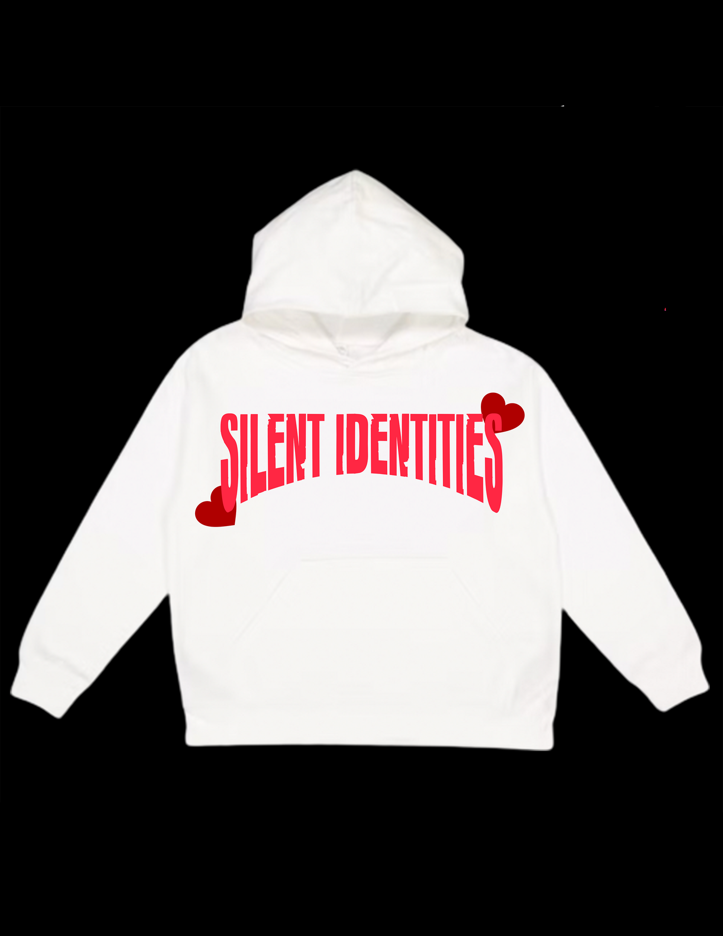 WHITE SILENT RETRO HOODIE