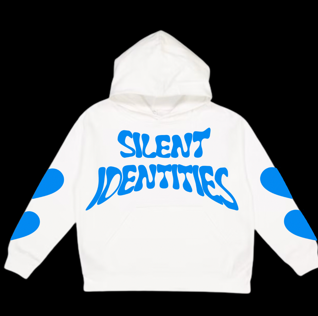 WHITE HEART ON MY SLEEVE HOODIE