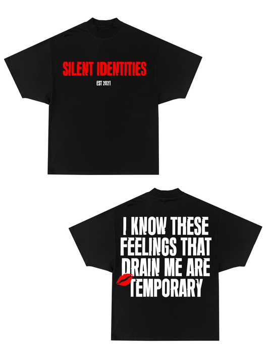 BLACK "TEMPORARY" SHIRT