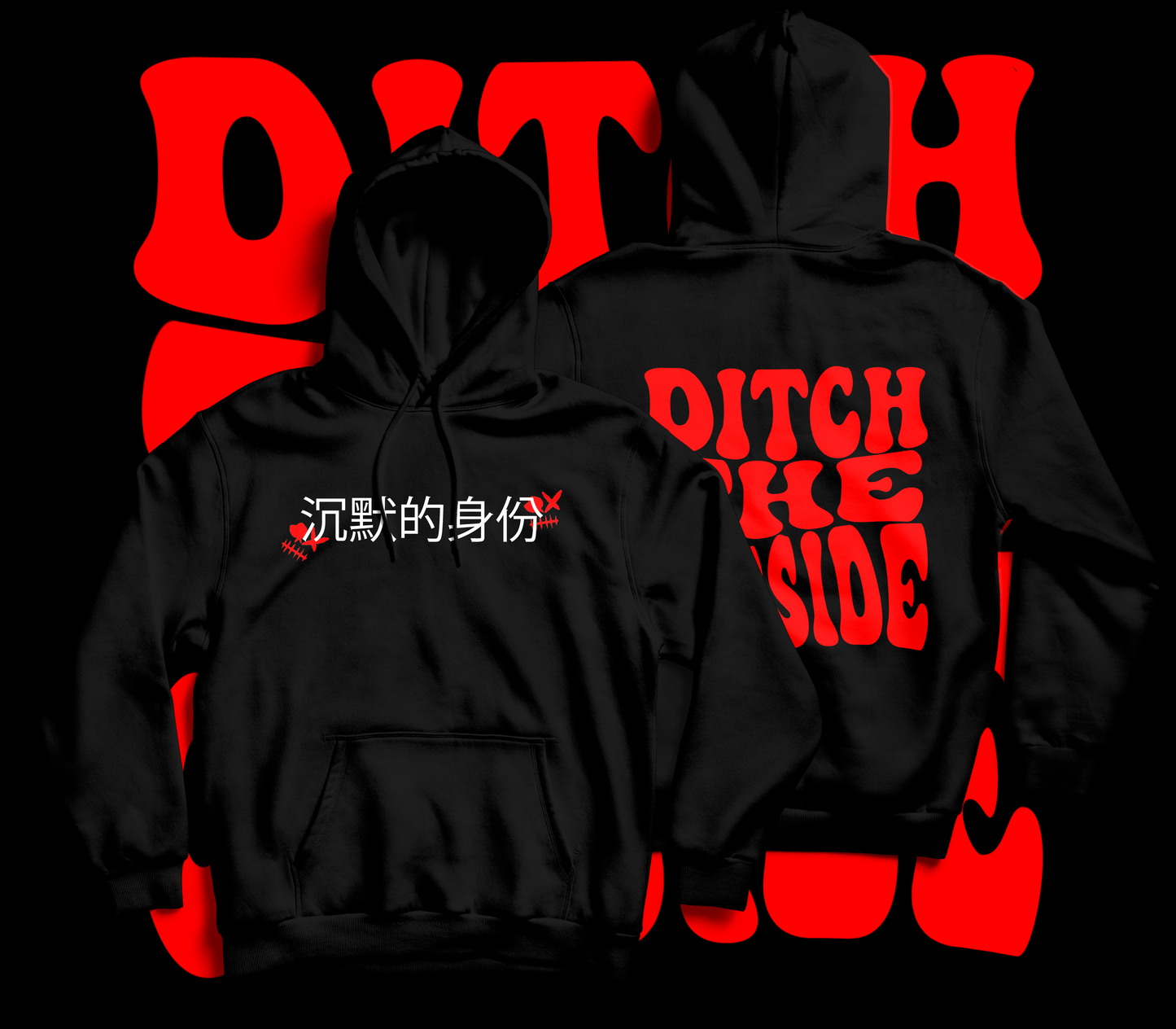 BLACK DITCH THE OUTSIDE HOODIE