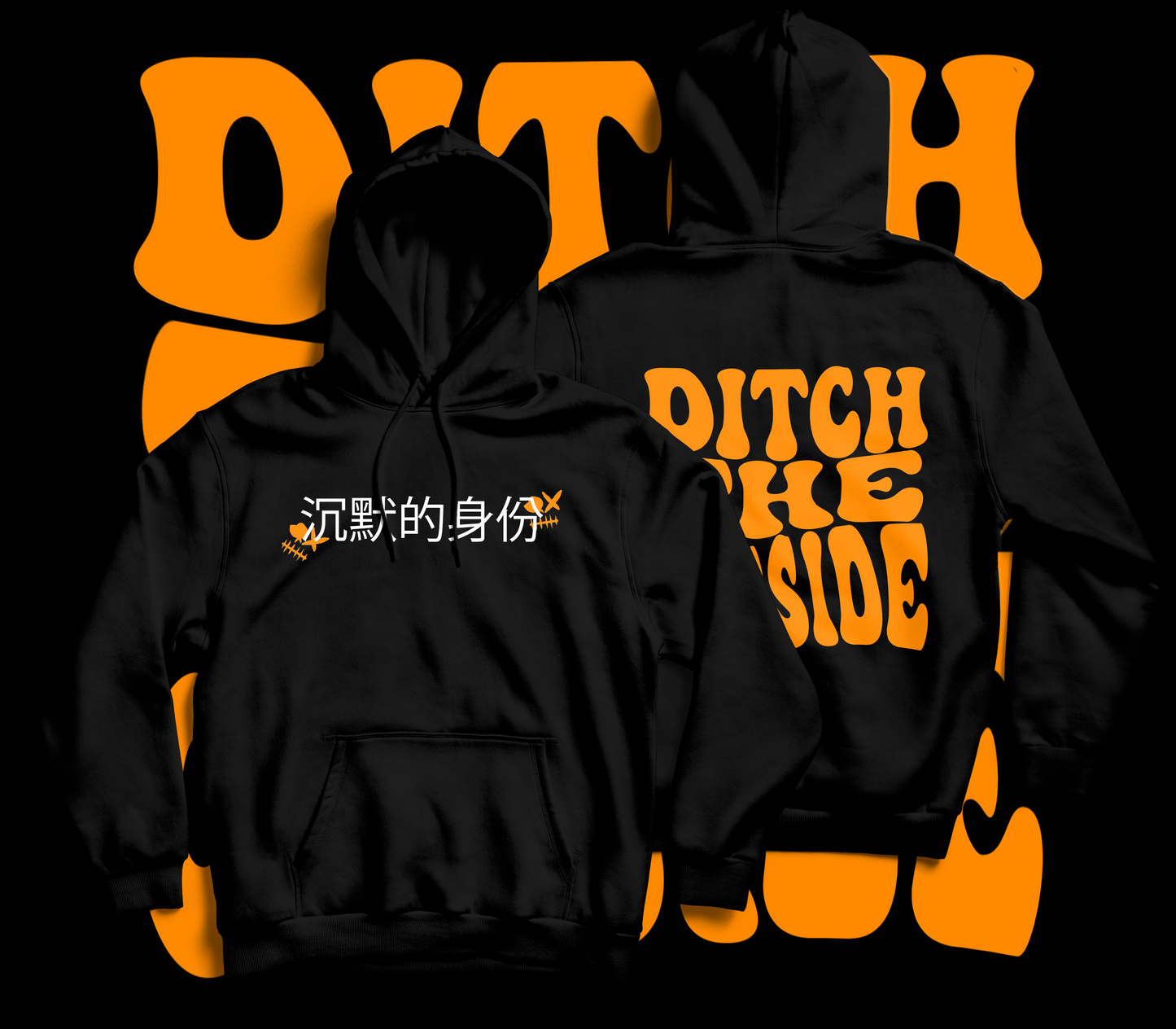 BLACK DITCH THE OUTSIDE HOODIE