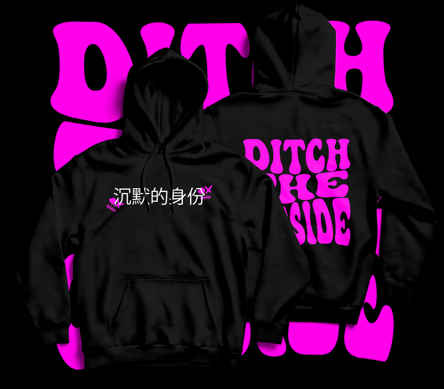 BLACK DITCH THE OUTSIDE HOODIE