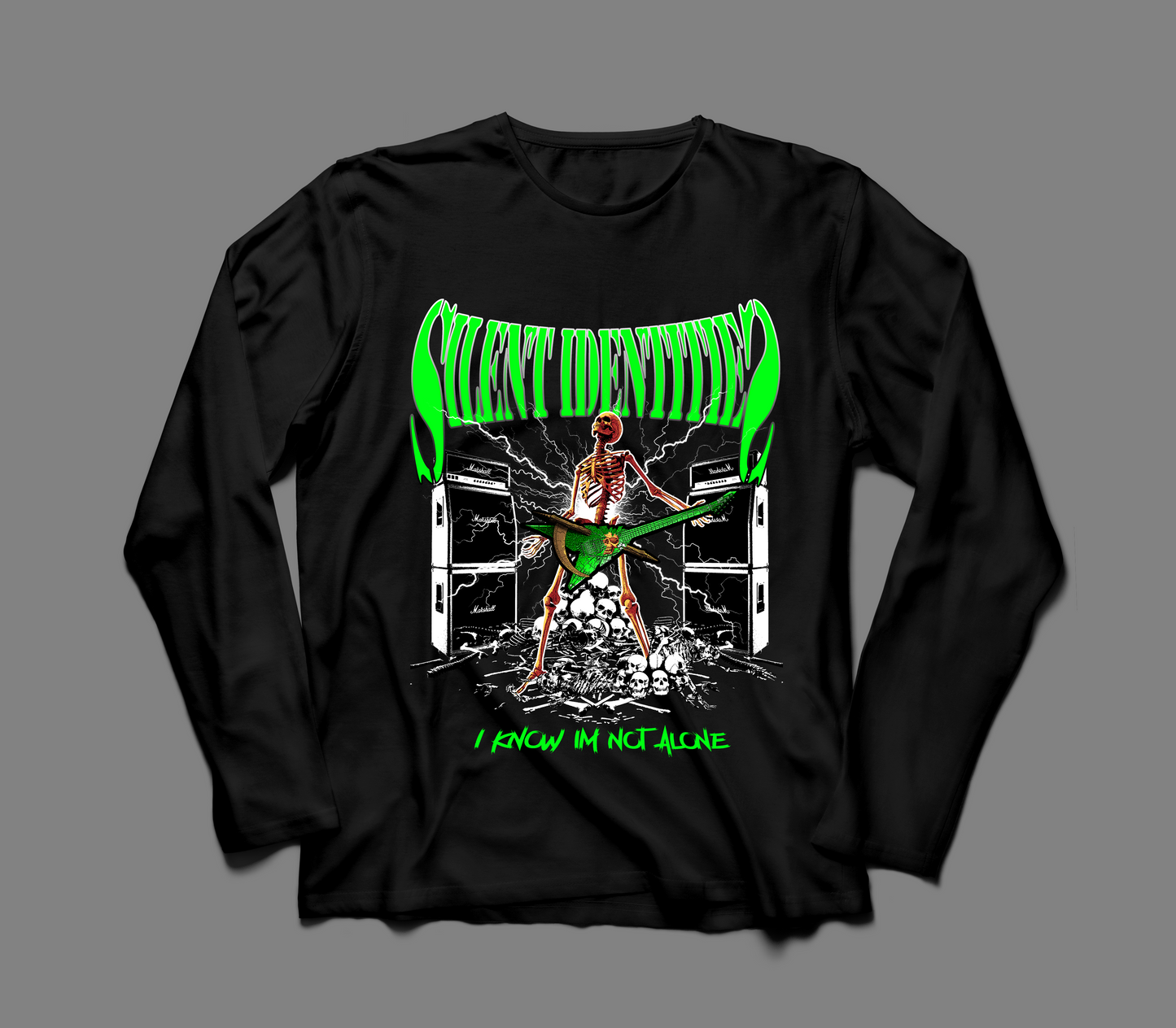 "NEVER ALONE" LONG SLEEVE TEE