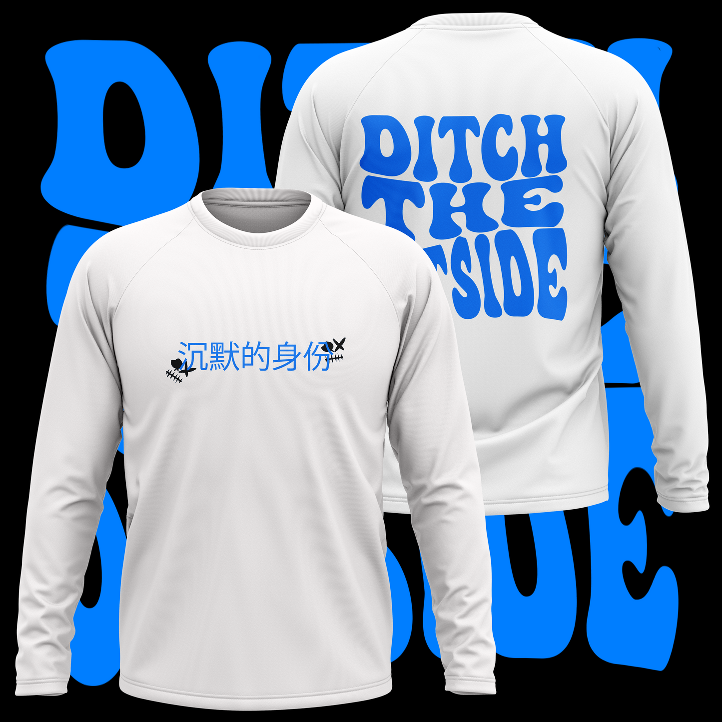 WHITE DITCH THE OUTSIDE L/S T-SHIRT