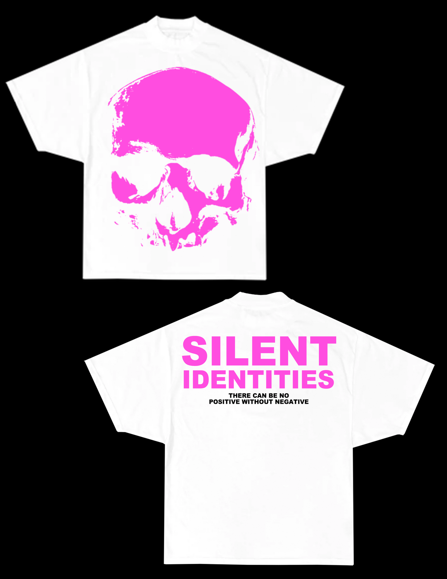 WHITE SKULLY TEE