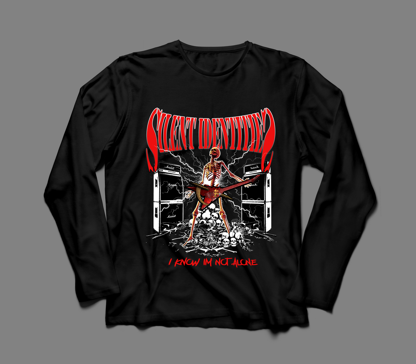 "NEVER ALONE" LONG SLEEVE TEE